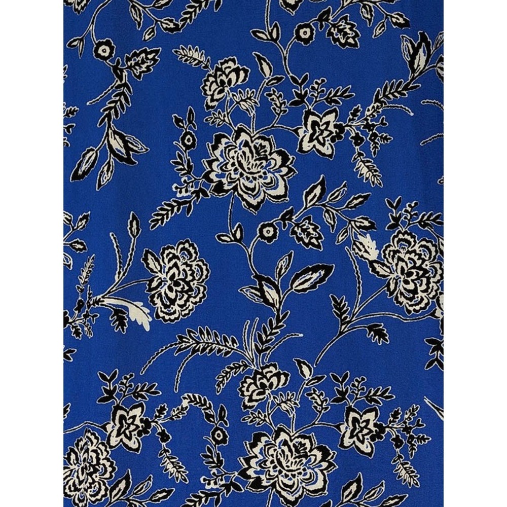 MSK Petite Sundress Womens PL Blue Floral Cotttagecore Vintage 90s Y2K Whimsical - Picture 5 of 11